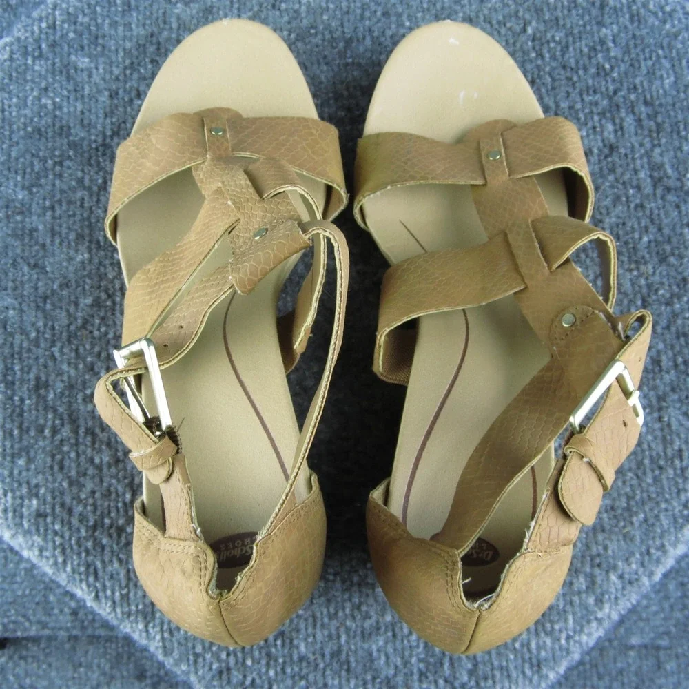 Dr. Scholl's Barton Women‎ Gladiator Sandal Shoes Size 9 Medium Brown Synthetic